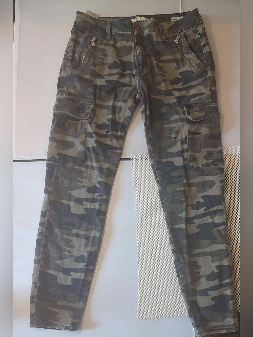 Mavi Jeans Women's Size 4 Juliette Mid-Rise Skinny Cargo Camouflage